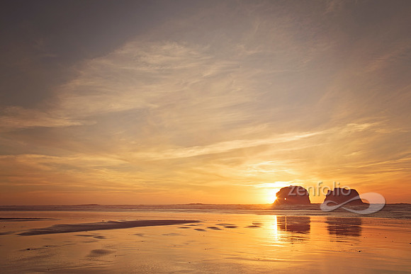 Twin Rocks Sunset