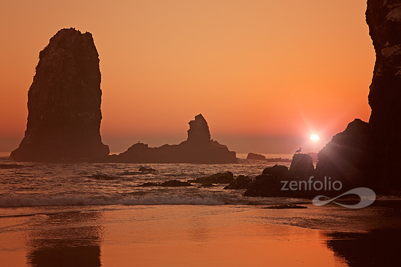 Sunset at Cannon Beach